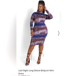 Rebdolls long sleeve bodycon dress